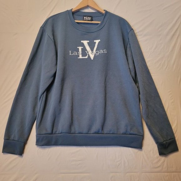 Wear Code Las Vegas Nevada Blue Gray Sweatshirt Womens Size L - Picture 2 of 10